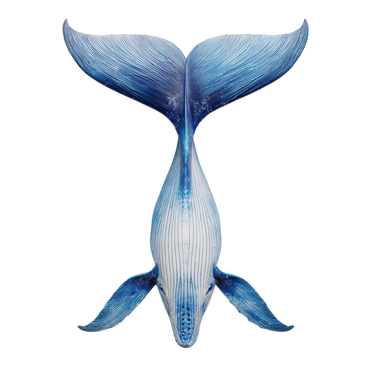 Blue Whale V3 Vinyl Car Decal Sticker – Waterproof & UV-Resistant 3.4133333333333336"