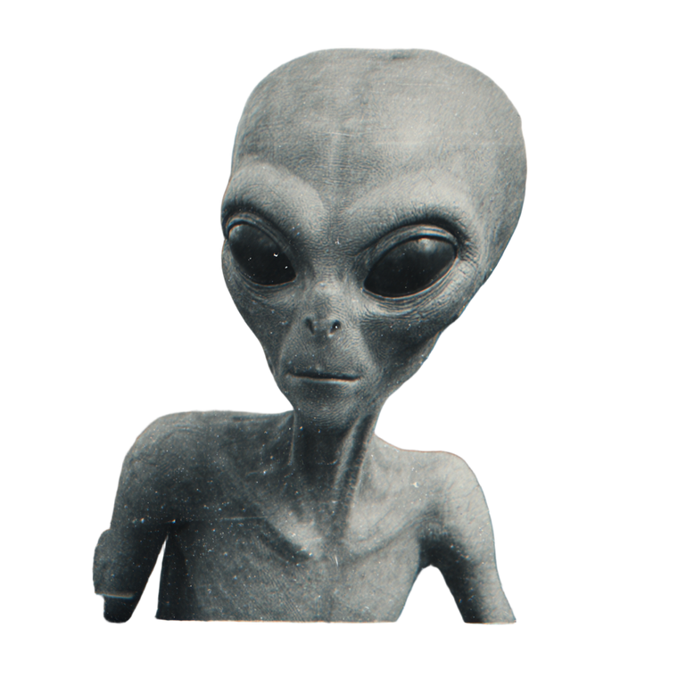 Grey Alien Still V5 Vinyl Car Decal Sticker – Waterproof & UV-Resistant 6.826666666666667"