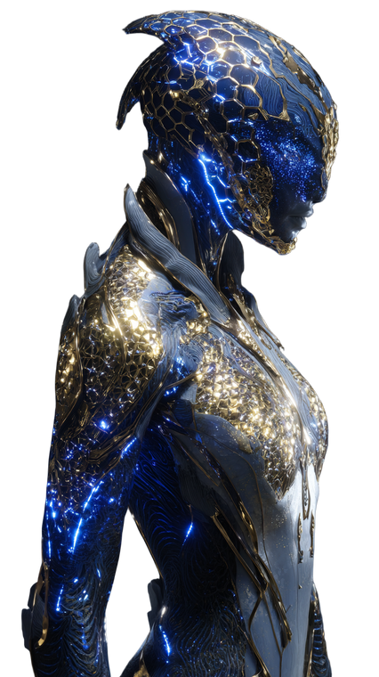 Futuristic Humanoid Beings V2 Vinyl Car Decal Sticker – Waterproof & UV-Resistant 9.706666666666667"