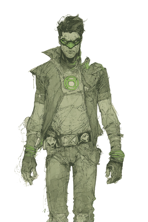 Green Lantern Outlaw Vinyl Car Decal Sticker – Waterproof & UV-Resistant 4.4