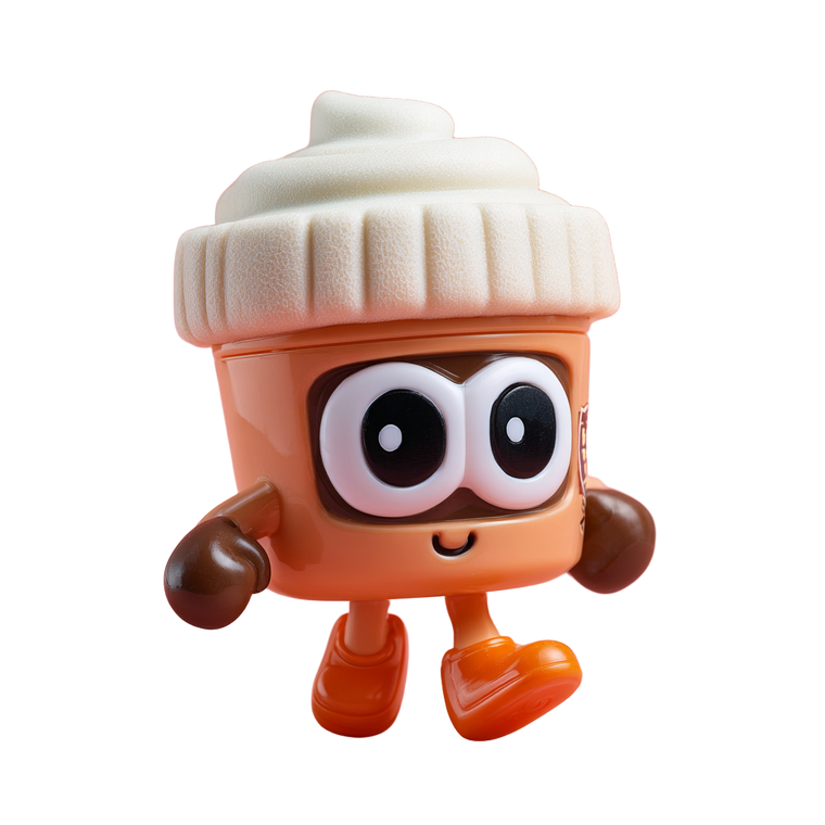 Chibi Coffee Cup V2 Vinyl Car Decal Sticker – Waterproof & UV-Resistant 3.4133333333333336"