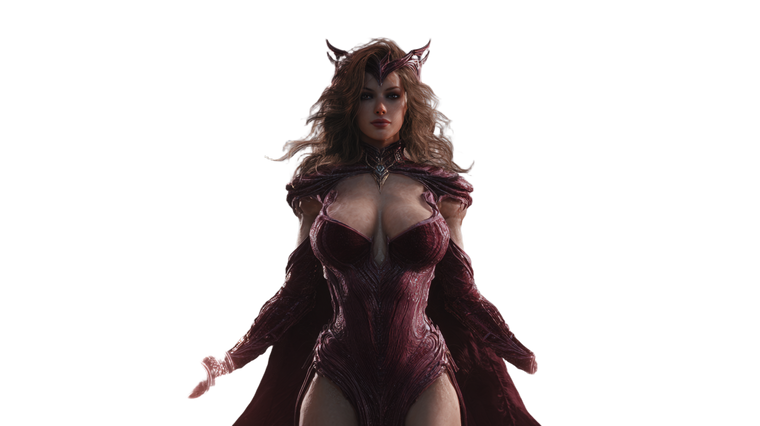 Crimson Sorceress V2 Vinyl Car Decal Sticker – Waterproof & UV-Resistant 5.4