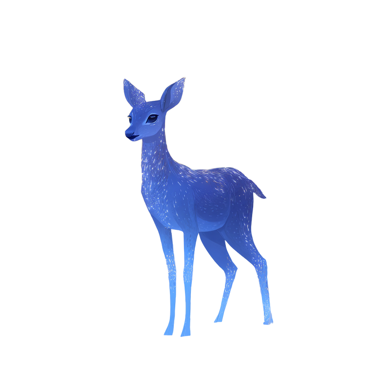 Glowing Fantasy Deer Vinyl Car Decal Sticker – Waterproof & UV-Resistant 3.4133333333333336"