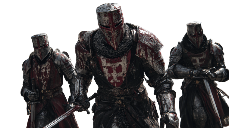 Knights In Battle Vinyl Car Decal Sticker – Waterproof & UV-Resistant 5.4