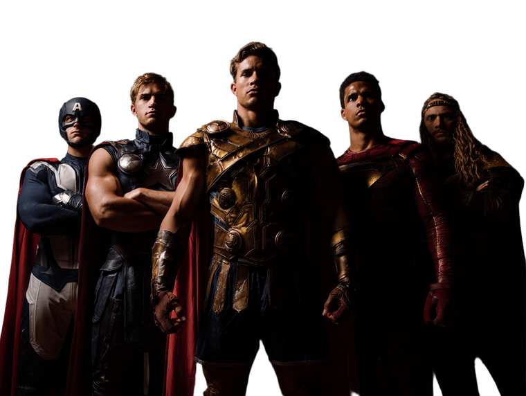 Rugged Superheroes Vinyl Car Decal Sticker – Waterproof & UV-Resistant 6.1866666666666665"