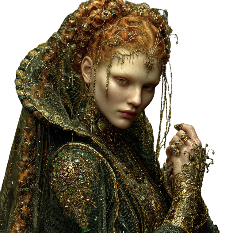 Emerald Medieval Beauty Vinyl Car Decal Sticker – Waterproof & UV-Resistant 6.826666666666667"