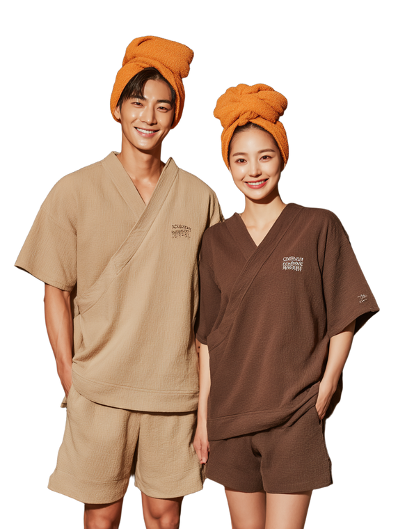 Korean Spa Couple Vinyl Car Decal Sticker – Waterproof & UV-Resistant 4.1066666666666665"