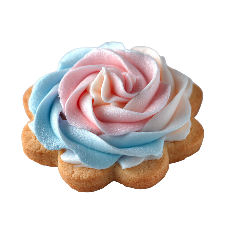 Flower Cookie Vinyl Car Decal Sticker – Waterproof & UV-Resistant 3.4133333333333336"