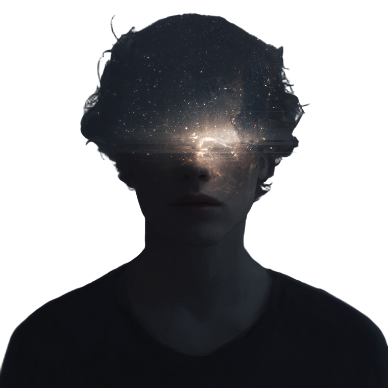 Cosmic Visage Portrait V2 Vinyl Car Decal Sticker – Waterproof & UV-Resistant 6.826666666666667"