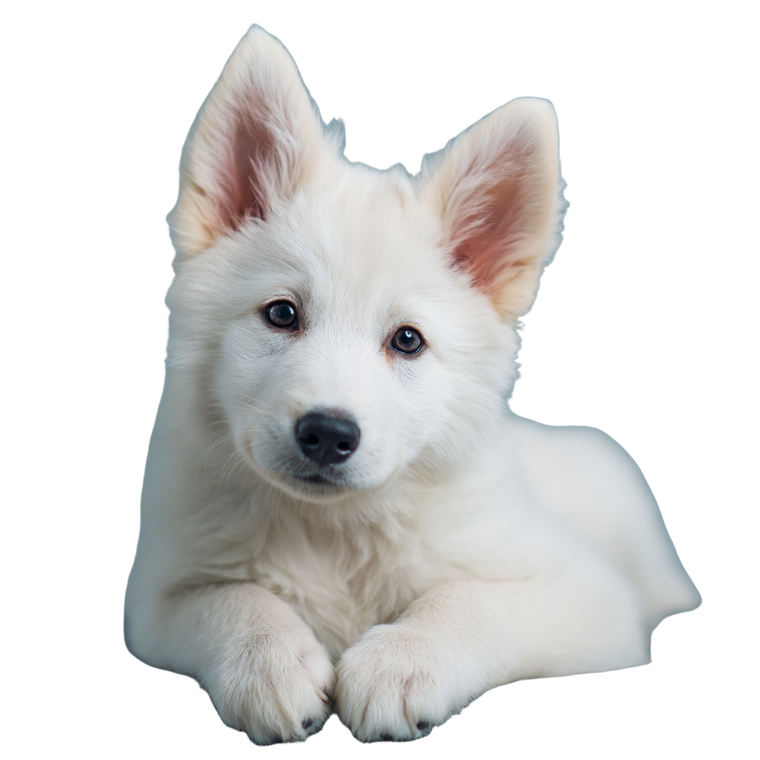 White Puppy V3 Vinyl Car Decal Sticker – Waterproof & UV-Resistant 3.4133333333333336"