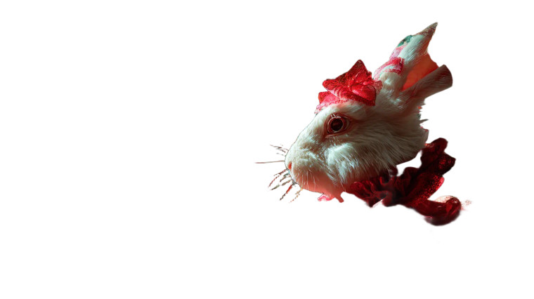 Victorian Rabbit Vinyl Car Decal Sticker – Waterproof & UV-Resistant 2.72"