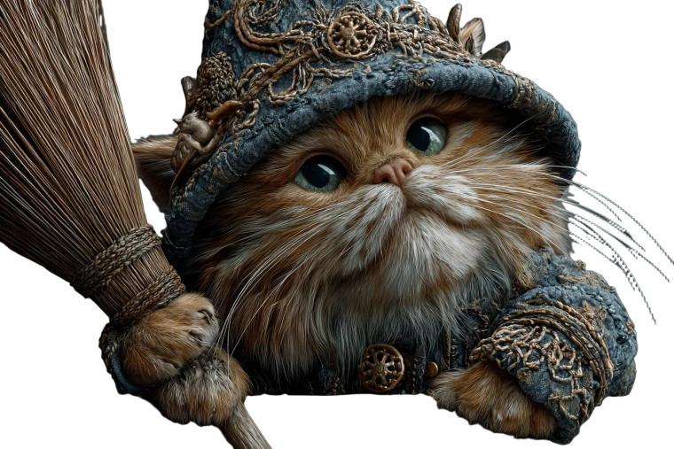 Magical Cat Scene V2 Vinyl Car Decal Sticker – Waterproof & UV-Resistant 2.986666666666667"