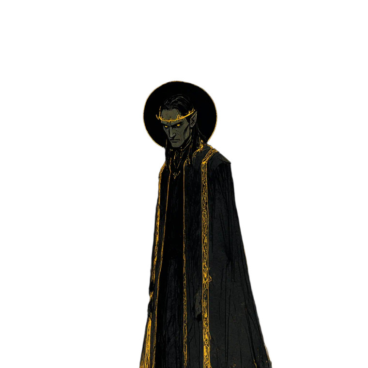Mystical Robed Figure Vinyl Car Decal Sticker – Waterproof & UV-Resistant 6.826666666666667"