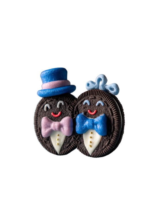 Happy Oreo Cookies Vinyl Car Decal Sticker – Waterproof & UV-Resistant 4.32"