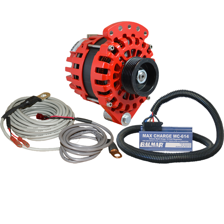 Powerful 170A Balmar XT Series Alternator Kit | MC-614 Regulator Included