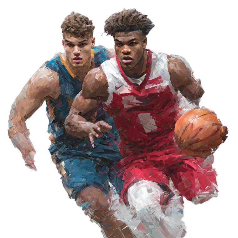 Basketball Players Vinyl Car Decal Sticker – Waterproof & UV-Resistant 3.4133333333333336"