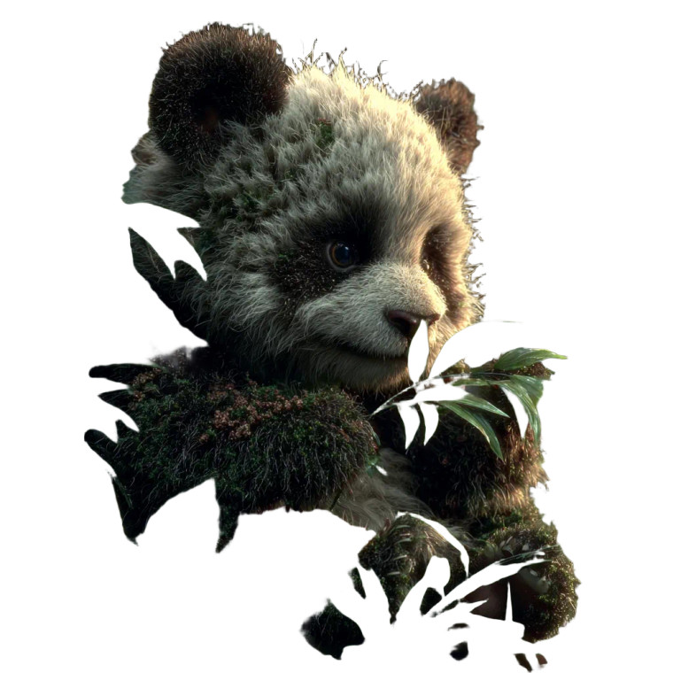 Panda Eating Bamboo V3 Vinyl Car Decal Sticker – Waterproof & UV-Resistant 3.4133333333333336"