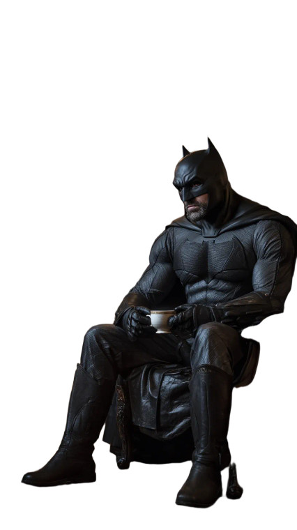 Crestfallen Batman Vinyl Car Decal Sticker – Waterproof & UV-Resistant 4.8533333333333335"