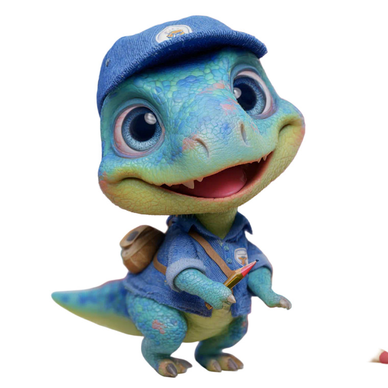 Cute Dinosaur Baby Vinyl Car Decal Sticker – Waterproof & UV-Resistant 3.4133333333333336"