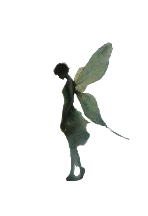 Ethereal Winged Silhouette Vinyl Car Decal Sticker – Waterproof & UV-Resistant 8.746666666666666"