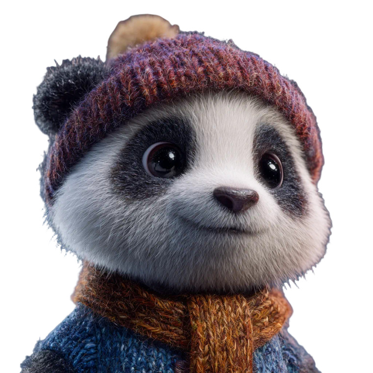 Cute Panda V3 Vinyl Car Decal Sticker – Waterproof & UV-Resistant 3.4133333333333336"