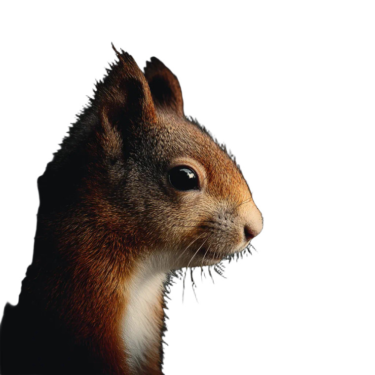 Red Squirrel Vinyl Car Decal Sticker – Waterproof & UV-Resistant 3.4133333333333336"