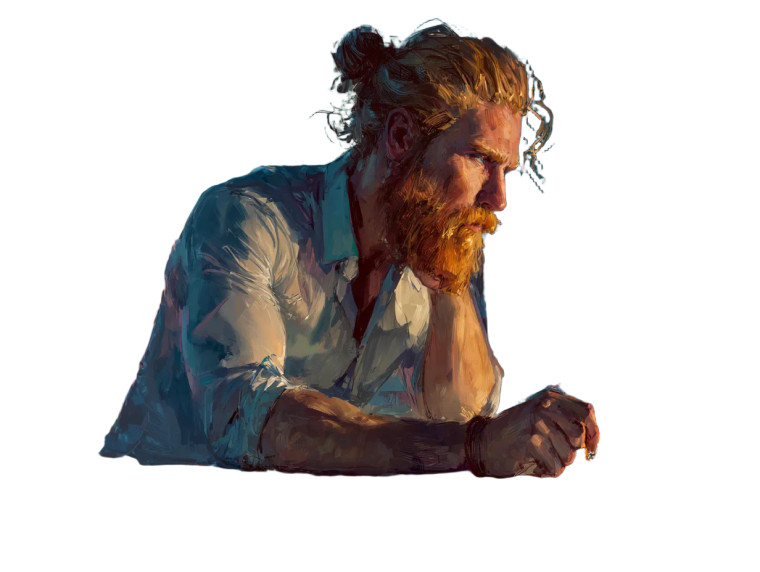 Rugged Handsome Man V4 Vinyl Car Decal Sticker – Waterproof & UV-Resistant 6.1866666666666665"