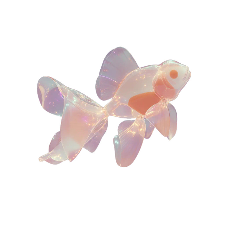 Ethereal Goldfish V3 Vinyl Car Decal Sticker – Waterproof & UV-Resistant 6.826666666666667"