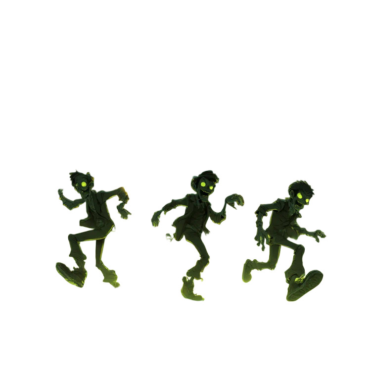 Dancing Ghouls Night Vinyl Car Decal Sticker – Waterproof & UV-Resistant 6.826666666666667"