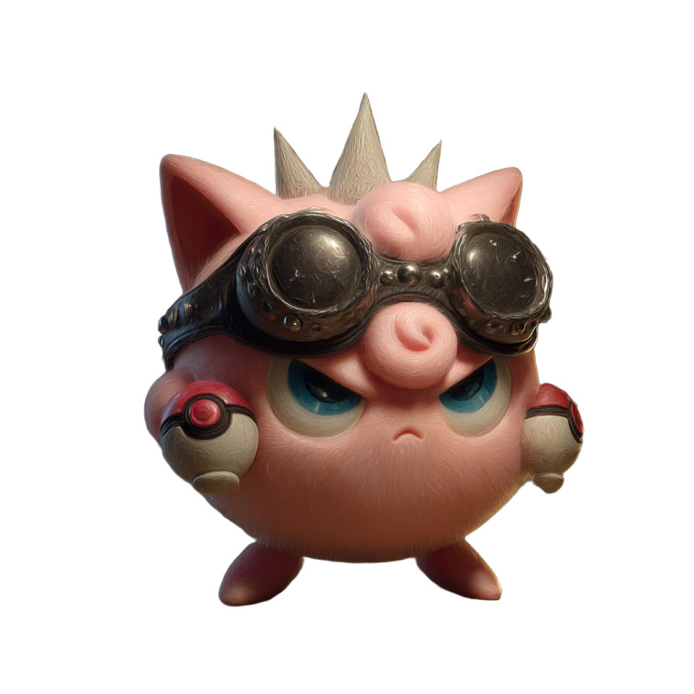 Boss Jigglypuff Vinyl Car Decal Sticker – Waterproof & UV-Resistant 3.4133333333333336"