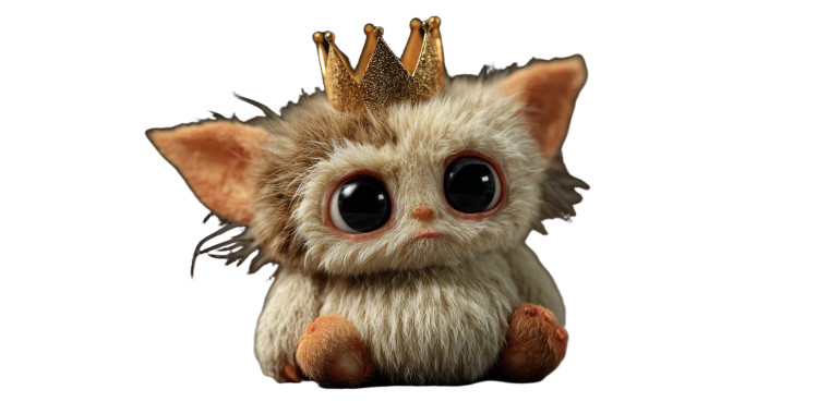 Cute Crowned Monster Vinyl Car Decal Sticker – Waterproof & UV-Resistant 5.12"