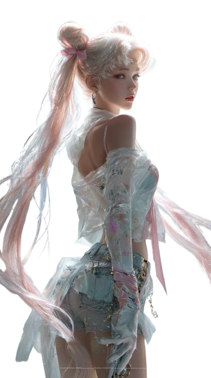 Moon Rabbit Warrior V2 Vinyl Car Decal Sticker – Waterproof & UV-Resistant 9.706666666666667"