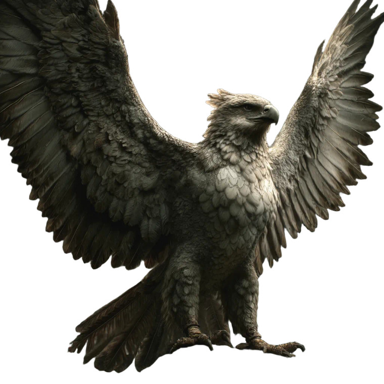 Colossal Griffon Vinyl Car Decal Sticker – Waterproof & UV-Resistant 3.4133333333333336"