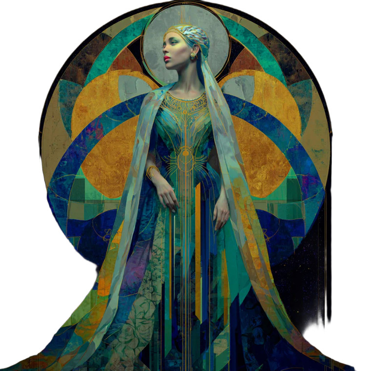 Lunar High Priestess Vinyl Car Decal Sticker – Waterproof & UV-Resistant 3.4133333333333336"