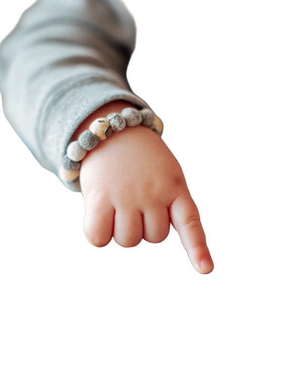 Baby Points At Book Vinyl Car Decal Sticker – Waterproof & UV-Resistant 4.1066666666666665"