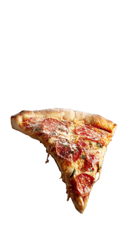 Falling Pizza Slice Vinyl Car Decal Sticker – Waterproof & UV-Resistant 9.706666666666667"