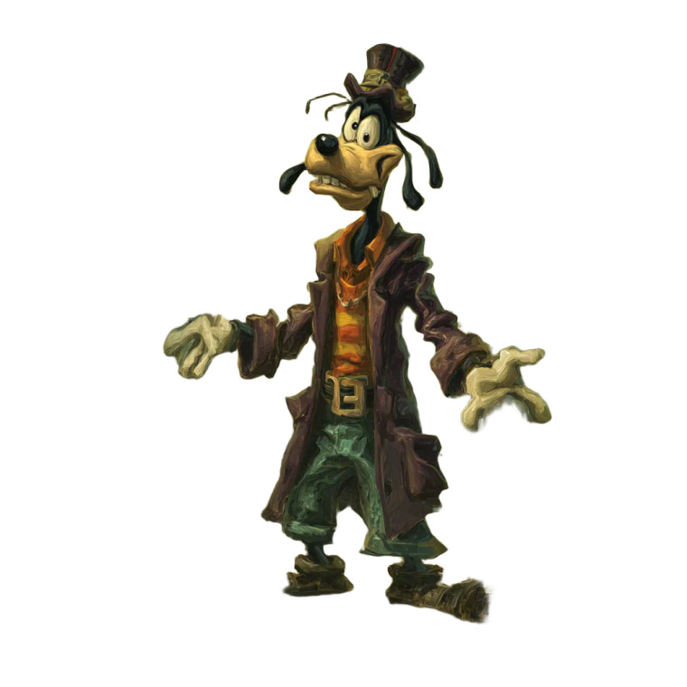 Goofy In Monkey Island Vinyl Car Decal Sticker – Waterproof & UV-Resistant 6.826666666666667"