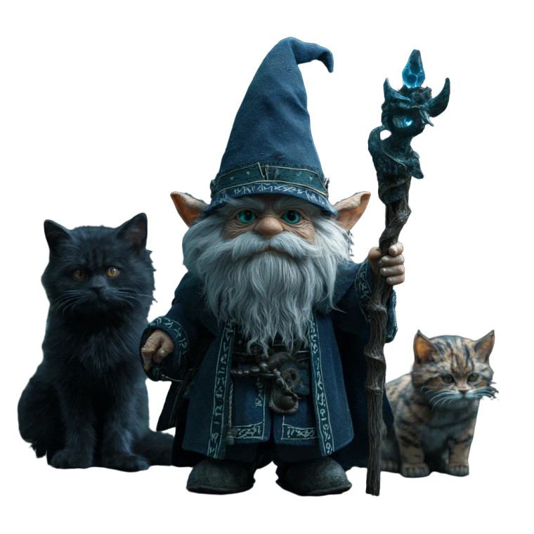 Forest Gnome Wizard V2 Vinyl Car Decal Sticker – Waterproof & UV-Resistant 6.826666666666667"