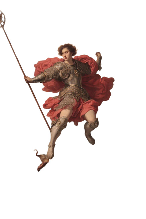 Saint Michael'S Victory Vinyl Car Decal Sticker – Waterproof & UV-Resistant 4.4