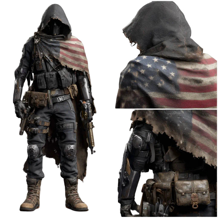Tactical Vigilante Suit Vinyl Car Decal Sticker – Waterproof & UV-Resistant 3.4133333333333336"