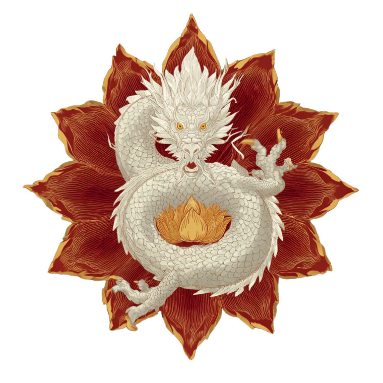 White Dragon Protector Vinyl Car Decal Sticker – Waterproof & UV-Resistant 6.826666666666667"