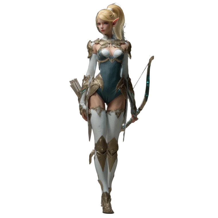 Elf Archer V11 Vinyl Car Decal Sticker – Waterproof & UV-Resistant 3.4133333333333336"