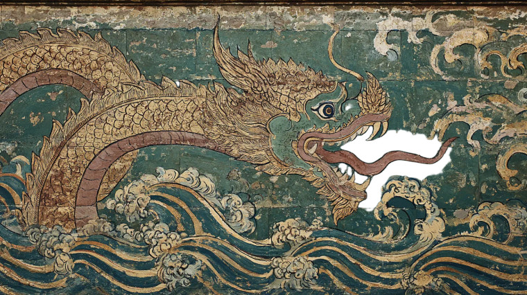 Dual Deities Mural Vinyl Car Decal Sticker – Waterproof & UV-Resistant 2.72"