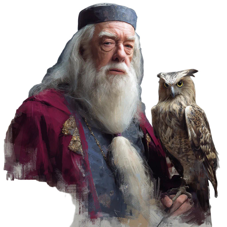 Dumbledore Vinyl Car Decal Sticker – Waterproof & UV-Resistant 3.4133333333333336"