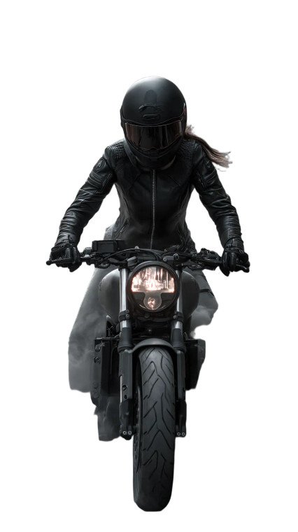 Biker Chick Donuts Vinyl Car Decal Sticker – Waterproof & UV-Resistant 9.706666666666667"