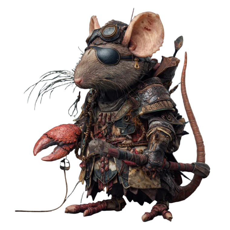 Pirate Rat V2 Vinyl Car Decal Sticker – Waterproof & UV-Resistant 3.4133333333333336"