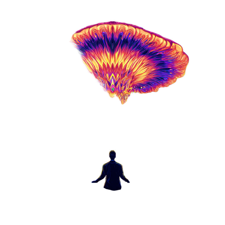 Psychedelic Dj Vinyl Car Decal Sticker – Waterproof & UV-Resistant 3.4133333333333336"