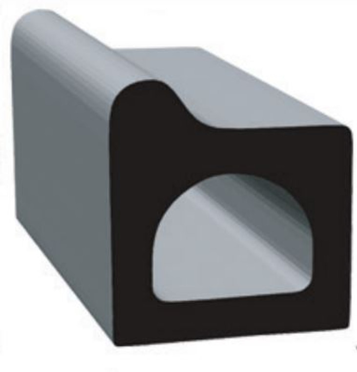 Ultimate Black Door Window Channel Seal | Rectangular | Easy Install | Durable | 50ft Length