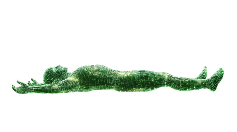 Glowing Wireframe Sleeper Vinyl Car Decal Sticker – Waterproof & UV-Resistant 5.4