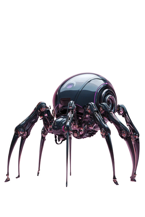 Spider-Like Robot Vinyl Car Decal Sticker – Waterproof & UV-Resistant 4.4